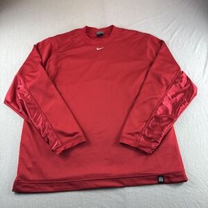 Vintage Nike Basketball Hoops Mesh Shirt DURASHEEN RED Men M Sweatshirt Y2K READ